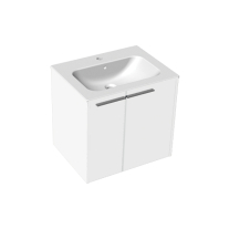 Set mobilier suspendat cu lavoar Kolpasan, Bella 60, 2 uși, alb