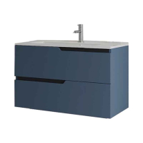 Mobilier pentru lavoar încastrat Fluminia, Bari 80, bleumarin