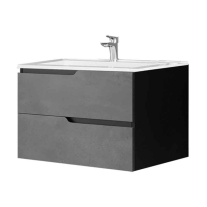 Mobilier pentru lavoar încastrat Fluminia, Bari 80, urban grey