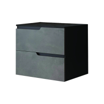 Mobilier cu blat pentru lavoar Fluminia, Bari 60, urban grey