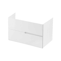Mobilier pentru lavoar pe blat, Fluminia, Toledo, 100 cm, alb lucios