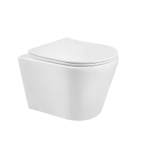 CLEO (TORNADO), ALB, VAS WC SUSPENDAT, CU SPALARE VARTEJ, CU CAPAC SOFT COSE SI QUICK RELEASE, 48,5X36X34CM, M201