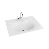 CAROLINA, ALB, LAVOAR PT MOBILIER, CU ORIFICIU PT BATERIE SI CU PREAPLIN, 610X465, 16205