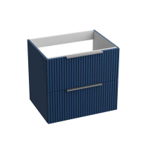 Mobilier pentru lavoar pe blat Spectrum, Omaha, finisaj riflat, 60 cm, blue mat