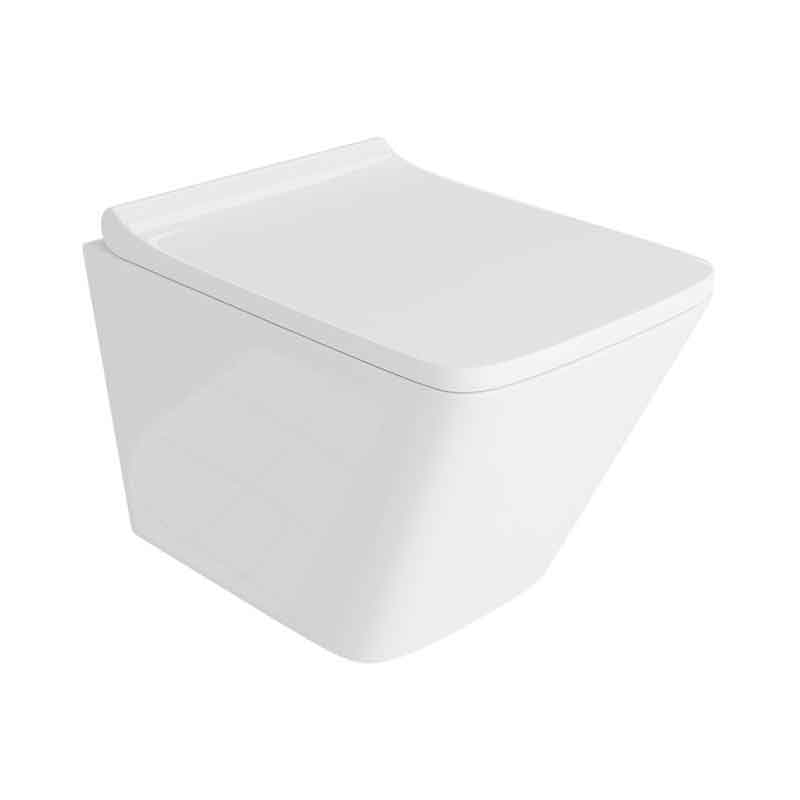 LIMA, ALB, SET VAS WC SUSPENDAT, CU TORNADO 3.0, 34X48.5CM + CAPAC SOFT CLOSE QUICK RELEASE, 44858