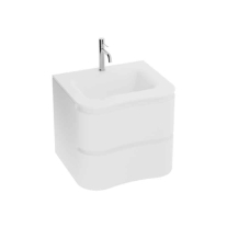 Mobilier pentru lavoar, Spectrum, Oviedo 80, design ondulat, alb
