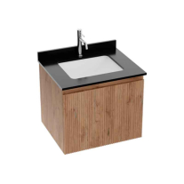 Mobilier cu lavoar sub blat, Spectrum, Asturias 60, riflat, lemn