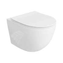 Set WC suspendat, Spectrum, Sierra 3.0, Tornado Flush, cu capac soft close, quick release, alb mat