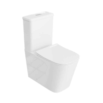 Set WC monobloc, Spectrum, Terra, Rimless Protect, cu capac și rezervor, alb