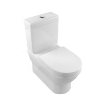 Set WC stativ Villeroy&Boch, Architectura, back-to-wall, cu capac și rezervor, alb 