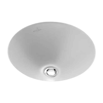 Lavoar sub blat Villeroy&Boch, Loop&Friends, rotund, fără preaplin, CeramicPlus, alb alpin