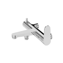 Baterie cada-dus Lavita, Coral, crom