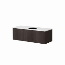 Mobilier suspendat, Orphia, cu blat din Kerrock, 1 sertar, graphite black
