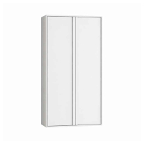 Dulap înalt cu două uși Kolpasan, Storia, h150 cm, alb