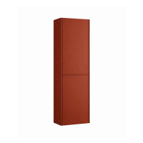 Dulap înalt suspendat Kolpasan Joy 148 cm, 2 uși, ceramic red