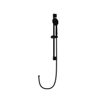 Set de duș LaVita Verdi cu bară 70 cm și furtun 150 cm, negru mat
