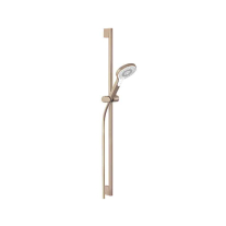 Set de duș Kludi Dive X, 3 jeturi, cu bară 90 cm, pară de duș și furtun 160 cm, brushed bronze