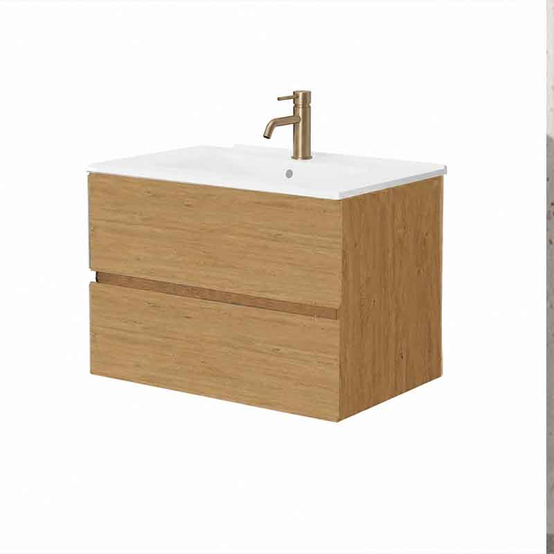 Mobilier suspendat Fluminia Genova 80 Rovere Naturale