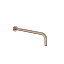 Braț de duș Kludi A-QA, cu montaj pe perete, rozetă rotundă, 40 cm, brushed bronze