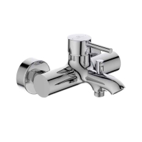 Baterie cadă-duș Ideal Standard Ceraline, cu montaj aparent, crom
