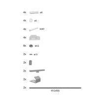  Set panou frontal universal Ravak, pentru căzi