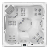 Set minipiscină Wellis, Makalu PeakLife Premium Plus, cu capac, jeturi luminoase și sistem WIS integrat, pentru 5 persoane
