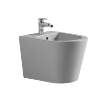 Bideu suspendat Fluminia Cleo, cu fixare ascunsă, 48,5 cm, gri mat