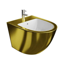 TRENDI, GOLD/WHITE, BIDEU SUSPENDAT, 36.5X49CM, 25086