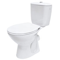 Set vas WC Cersanit, President, stativ, cu rezervor si capac din duroplast inclus, alb